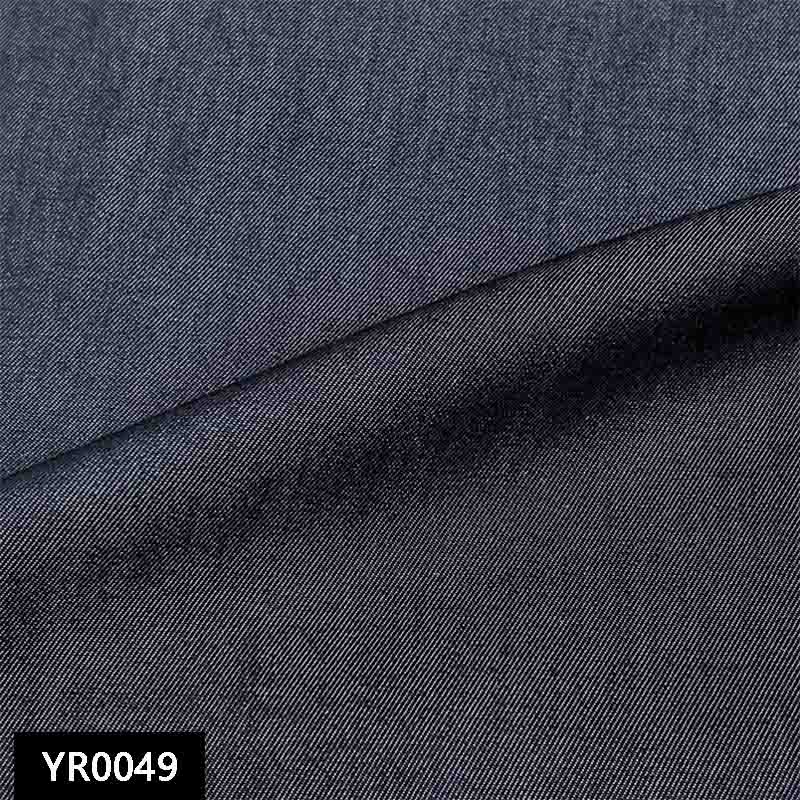 Sustainable  yarn dyed  142g 64 cotton and 36 tencel fabric for garment